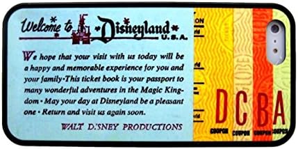 DISNEY DISNEYLAND TICKET BOOK ~ Image Design Hard Back Case cover skin for Apple Iphone 5 5S