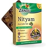 Zandu Nityam Tablets 12 Tablets for Gas Acidity Flatulence Digestion Pack of 5