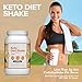 Keto Diet Shake with 70:20:10 Ratio Keeps You In Ketosis-Perfect For Low Carb High Fat Lifestyle - Less than 3g Net Carbs per Serve - Vanilla Flavor - 27 Servings