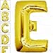 40 Inch Giant Jumbo Helium Foil Mylar Balloons (Premium Quality), Glossy Gold, Letter E
