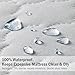 Waterproof Mattress Protector (Queen), Premium with Four Layer Protection, Super Soft, Comfortable and Breathable, Fitted, Machine Washable and Vinyl Free; 60 x 80 inches