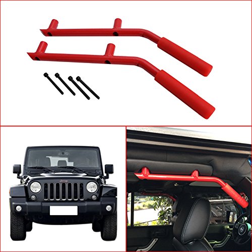KaTur Front Grab Handle Grab Bar for Jeep Wrangler JK Rubicon Sahara