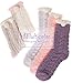 EBMORE Fuzzy Fluffy Cozy Socks for Women Winter Warm Slipper Socks Comfy Cabin Plush Sleep Home Soft Valentines Day Christmas Gifts Stocking Stuffers for Teen Girls Women Mom(Ball)
