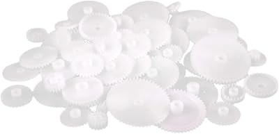 Huhudyy 58 Styles Module 0.5 Plastic Gears Cog Wheels for Robot Parts DIY