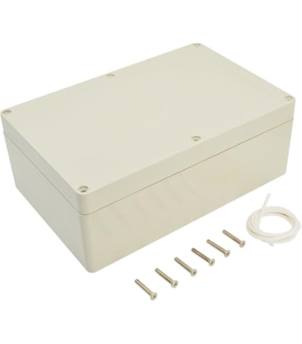 Fielect 7.87" X 5.91" X 2.95" Junction Box ABS Plastic Dustproof Waterproof IP67 Universal Electrical Project Enclosure