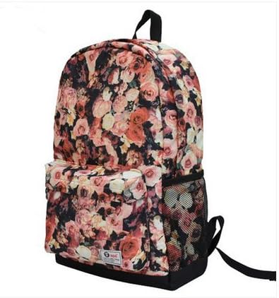 Orota Fashion laptop backpacks Retro designer flower Printing Double Shoulder School Bags for girl or man laptop bag