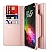 Galaxy S8 Plus Wallet Case, Maxboost [Folio Style w/ Hand Strap] Samsung Galaxy S8+ / s8 plus Card Case (2017) STAND Feature [Rose Gold] Premium PU Leather Flip Cover Card Slot +Side Pocket Magnetic