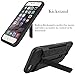 iPhone 6S Card Case, iPhone 6 Case - SOWOKO iPhone 6S Shockproof Case [Kickstand Series] Slim Rugged Dual Layer Armor Heavy Duty Protection Cover for Apple iPhone 6S/6 (Black)