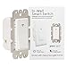 WiFi Smart Light Switch Wireless Remote Control In-Wall Timer Switch for Fan Lights Compatible with Alexa Google Home,No Hub Required