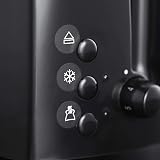 Russell Hobbs Textures 4 Slice Toaster 21651 Black Matt High Gloss 1500W view 3