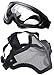 Outgeek Airsoft Half Face Mask Steel Mesh and Goggles Set