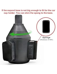 TOOVREN [Mejorado] Soporte para cupfone para automóvil, tableta 2 en 1 y soporte para taza inteligente con cuello de cisne ajustable universal para Apple iPad Pro, teléfono celular iPhone Xr Xs XS Max X 8 7 Plus, Samsung Note 8 9 S9