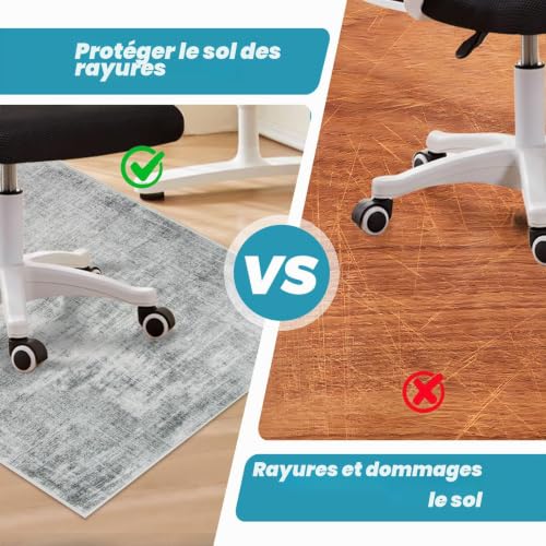 Office Chair Floor Protector Mat 120x150cm, Office Chair Protector Mat, Floor Protector Mat for Hard Floors, Office Chair Mat Non-Slip Office Chair Mat