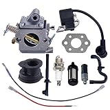 Savior Carburetor Ignition Coil with Gasket Spark Plug Fuel Line for Stihl MS180 MS170 MS180C MS170C 017 018 Chainsaw
