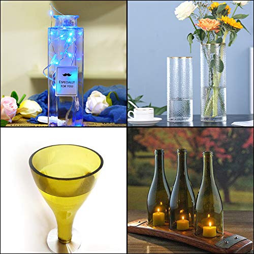 CBTONE Glass Bottle Cutter Glass DIY Cutting Tool Adjustable Bottle Cutter Machine for Round, Oval or Square Glass Bottles