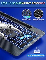 Trueque Wireless Keyboard with 7 Colored