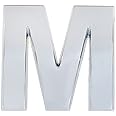 Modengzhe 3D Metal Car Emblem Letter M Sticker Chrome Plating Zinc Alloy Automobile Symbol Badge Decal