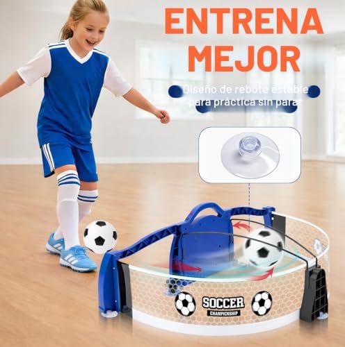 Porteria Futbol Niños Interior, Portería Infantil con Contador de Puntos y 2 Modos, Entrenamiento Futbol Niños Reacción y Coordinación, Regalo Futbol 6-12 Años