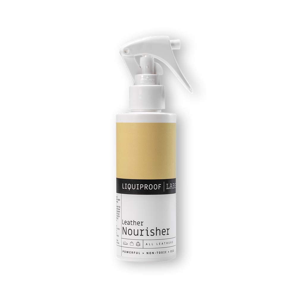 Liquiproof LABS Leather Nourisher 125ml. 2-in-1 cleaner and conditioning lotion for leather handbags, shoes, trainers and sneakers. Contains beeswax. Cleans all leather goods