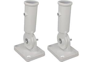 Adjustable Metal Flag Pole Holder Mount 180 Degree Multi Position Bracket Outside House