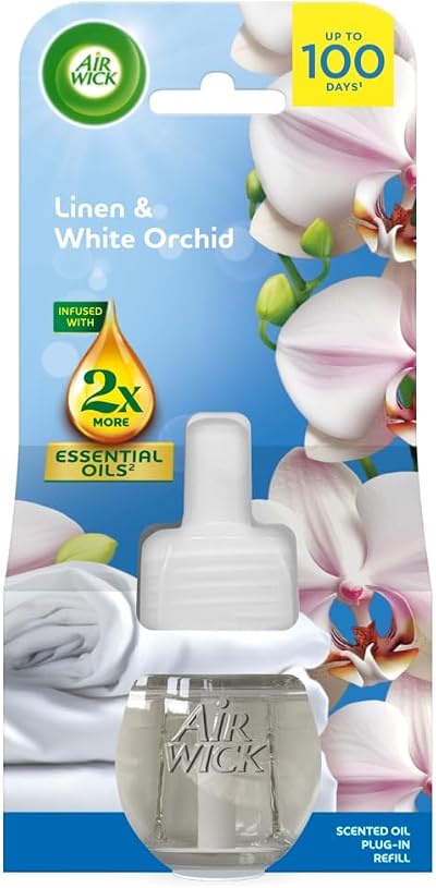 Air Wick Linen & White Orchid Plug-In Refills 19ml 100 Days