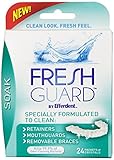 Fresh Guard Soak Specially Formulated for Retainers Mouthguards and Removable Braces, 24 Count (Pack of 2)