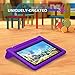 MoKo Case for All-New Amazon Fire HD 10 Tablet (7th Generation, 2017 Release) - Kids Shock Proof Convertible Handle Light Weight Super Protective Stand Cover Case for Fire HD 10.1 Inch Tablet, PURPLE