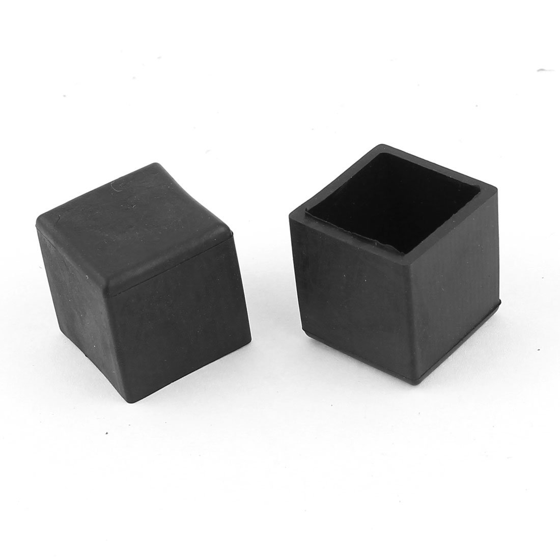 Sourcingmap Rubber Square Furniture Foot Cover Protector 20mm x 20mm 2 Pcs