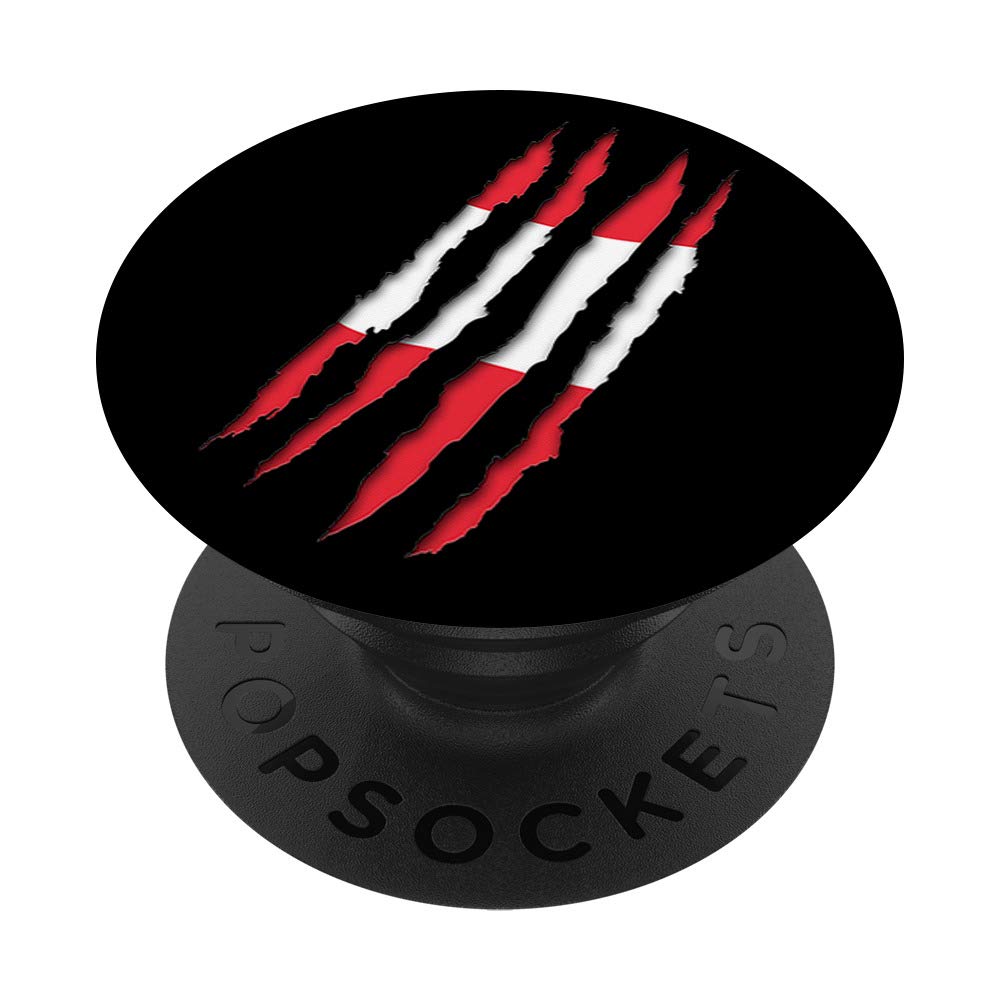 Austrian Flag Scratch Austrian Inside Österreich PopSockets PopGrip: Swappable Grip for Phones & Tablets