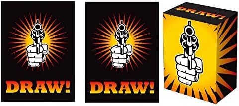 Legion - Gunslinger DRAW! Deck Box + 100 Matching GLOSS Finish Sleeves (fits Magic / MTG, Pokemon Cards) by Legion