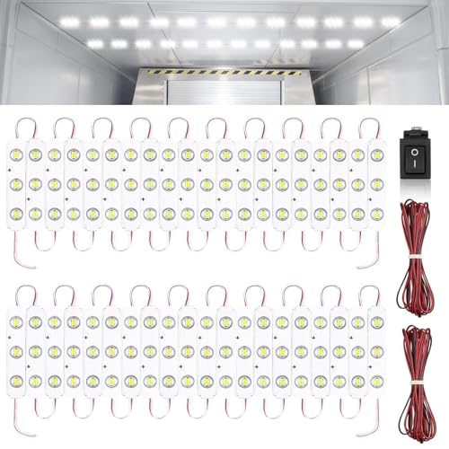 Linkstyle 120 LED Camping Interior Car Lighting Kit, 12V Super Bright LED Ceiling Light Kit for Van, Camper, Truck, Boat, 40 Modules