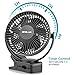 OPOLAR Clip Fan, 6700mAh Rechargeable Battery for Hurricane, USB or Battery Powered, Clip & Desk Electric Fan 2 in 1, Portable Small Handheld Fans, Quite for Office, Golf Cart, Car