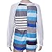 Gillberry Women's V-Neck Casual Short Sleeve T-Shirt Blouse Tees Tops (S, Blue)