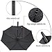 Bodyguard 60 Inch Automatic Open Golf Umbrella - Extra Large Canopy Umbrella 210T Dupont Teflon Coated Super Windproof and Waterproof Umbrella - Black