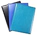 Portfolio Padfolio Resume Folder with Pocket, Premium Faux Leather Interview Writing Legal Pads Document Organizer Portfolio with Business Card Holder (Turquoise Teal Green)