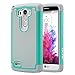 ULAK Case, Dual Layer Rugged Hard Hybrid Protective Case for G3 (D850,T-moble D851)- Mint/Grey