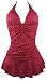 Spring Fever Women's Retro VintageOne Piece Pin Up Bandeau Swimsuit