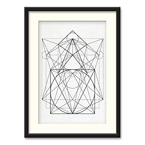 NWT Black Paper Framed Canvas Wall Art for...