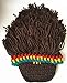 Jenny Shop Beard Wig Hats Handmade Knit Warm Winter Caps Men Women Kid, Brown