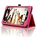 ACdream Case Fits ASUS MeMO Pad 7 LTE [with Auto Wake Sleep Feature] - Premium PU Leather Smart Cover Case, Hot Pink