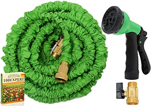 Expandable Water Hose No Kinking Flexible Lightweight Garden Nozzle with 7-Pattern Spray 75ft
