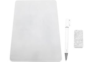 Eujgoov A4 Magnetic Writing Tablet Partial Erase Reusable Notebook Frameless Whiteboard with Black Writing Magnetic Dry Erase