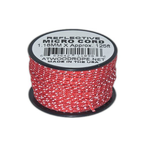 Craft County 1.18mm Glow in the Dark or Reflective Braided Micro Cord 125 FT (APPROX.) Spools Various Colors