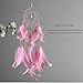 BeAhity DIY Dream Catcher Kit for Kids,Handmade Pink Dream Catchers Traditional Feather Wall Hanging Craft Kits for Girls Kids Nursery,4.33 inch Dia