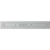 PEC Tools Metal Ruler, 6"/150mm Machinist Rule, MADE IN USA | Decimal/Metric Dual Scale, Millimeter Steel Ruler, Flexible for Measuring Curved and Round Surfaces