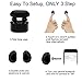 Tankfly Wireless Earbuds, TWS Mini Bluetooth Earbuds True Stereo IPX5 Sweatproof Sports Car Bluetooth Headset for iPhone Samsung Ipad and Android Phone Women Men (Black)
