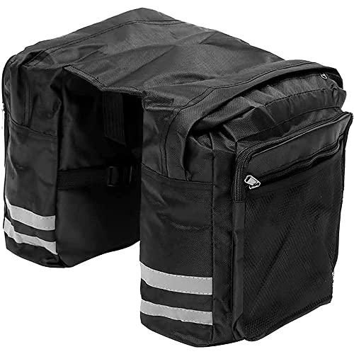 Asdazrxy Rear Side Bike Bags, Bicycle Side Bags, Rear Bike Bags, Bicycle Carrier Bag, for Outdoor Bicycles Commute Shopping Riding Picnic