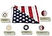 Lecoolife American Flag 3x5 ft, Long Lasting Durable 100％ Polyester Flag Built for Outdoor Use - Embroidered Stars, Sewn Stripes and Brass Grommets Strengthened by Double Stitching U.S. Flags