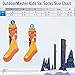 OutdoorMaster Kids Ski Socks - Merino Wool Blend, Over the Calf Design (XS, Orange - 2)