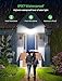 LITOM 120 LED Solar Motion Lights Outdoor, 3 Optional Modes Wireless with 270°Wide Angle, IP67 Waterproof, Portable Solar Powered Security Lights for Front Door, Yard, Garage, Deck, Fence-2 Pack